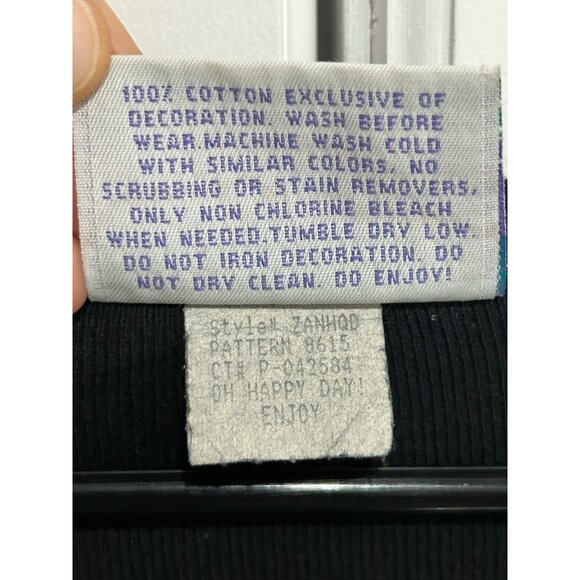 Fresh Produce Scoop Neck 3/4 Sleeve Dress Black Adult Sz Medium Contemporary - Picture 7 of 9